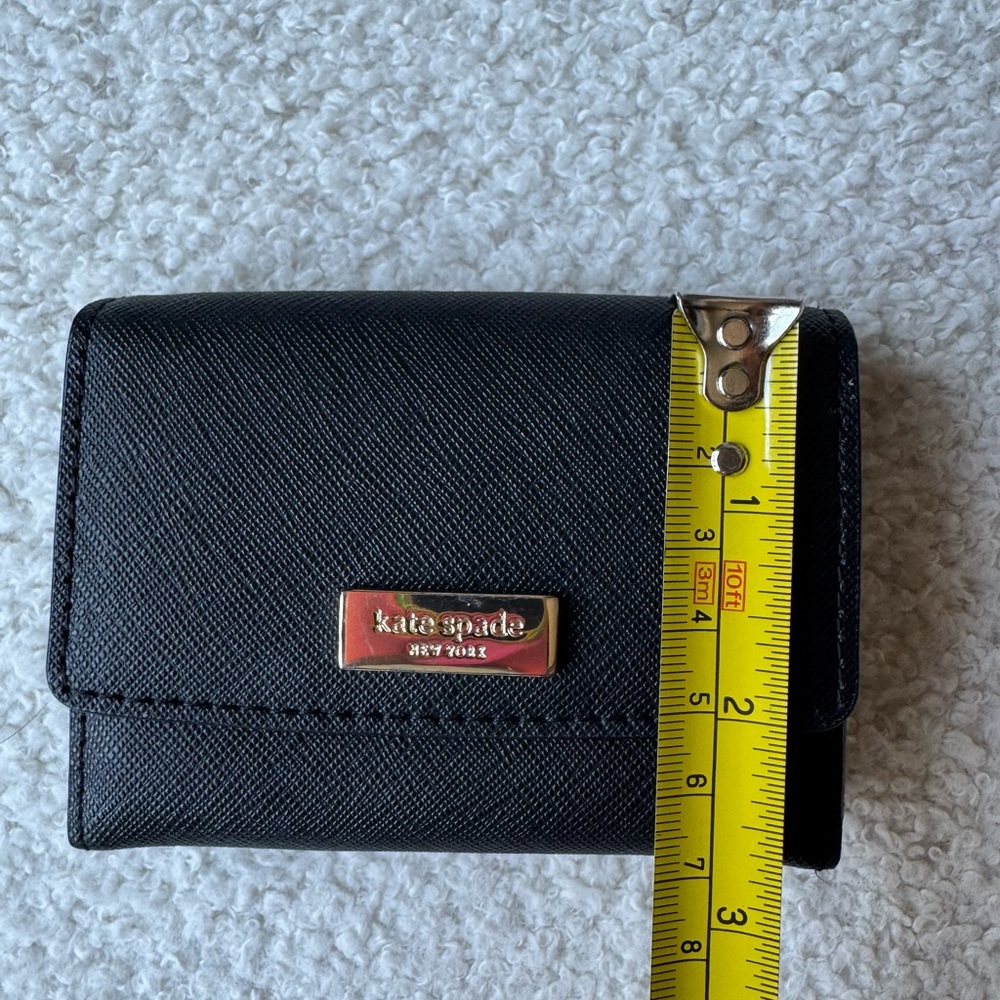 Kate Spade Black Card Holder with Gold Accent - Picture 6 of 6